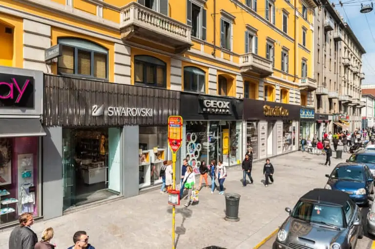 Shop on the Corso Buenos Aires, Milan, Italy