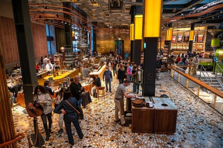 Starbucks Reserve Roastery store in Milan